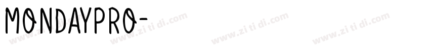 MondayPro字体转换
