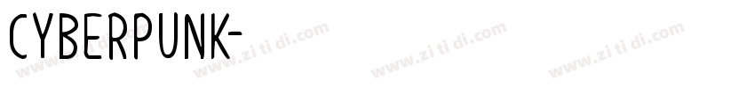 cyberpunk字体转换