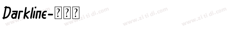 Darkline字体转换