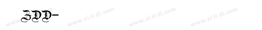 宋黑ZDD字体转换