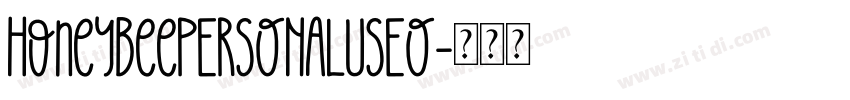 HoneyBeePERSONALUSEO字体转换