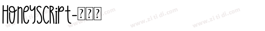 Honeyscript字体转换