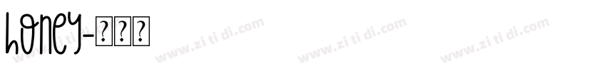 honey字体转换