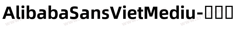 AlibabaSansVietMediu字体转换