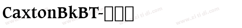 CaxtonBkBT字体转换