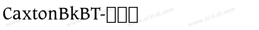 CaxtonBkBT字体转换