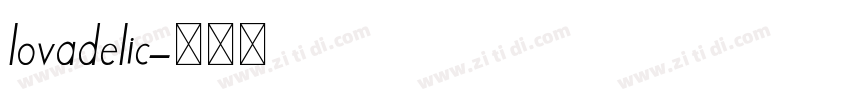 lovadelic字体转换