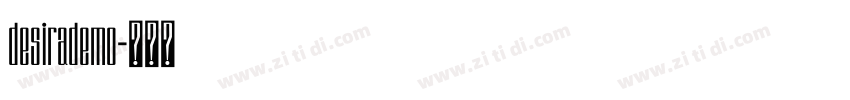 desirademo字体转换