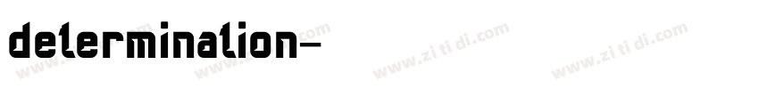 determination字体转换