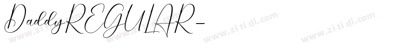 DaddyREGULAR字体转换