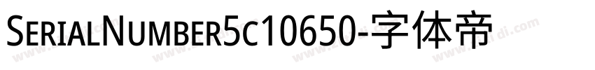 SerialNumber5c10650字体转换