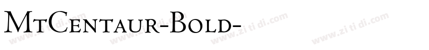MtCentaur-Bold字体转换