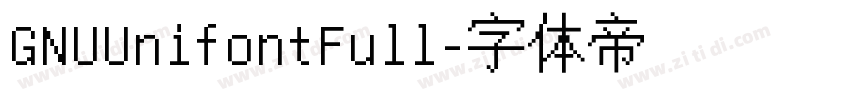 GNUUnifontFull字体转换