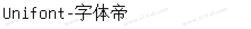 Unifont字体转换