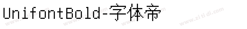 UnifontBold字体转换