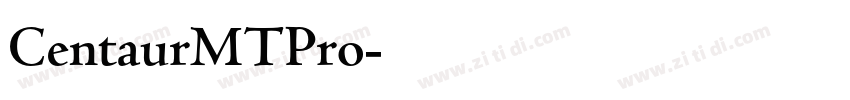 CentaurMTPro字体转换