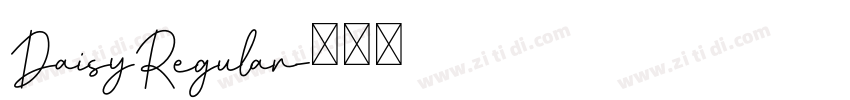 DaisyRegular字体转换