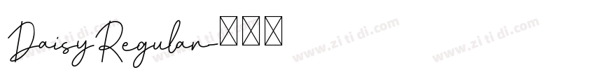 DaisyRegular字体转换