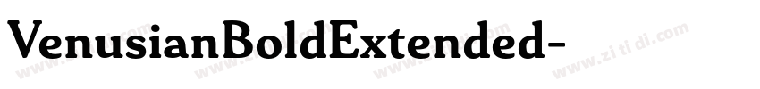 VenusianBoldExtended字体转换
