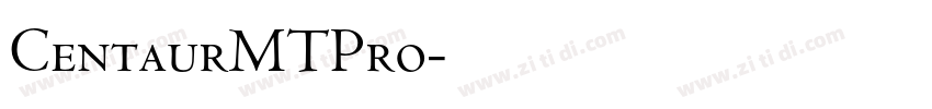 CentaurMTPro字体转换