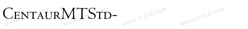 CentaurMTStd字体转换