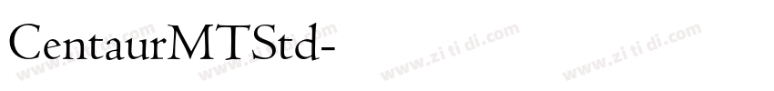 CentaurMTStd字体转换