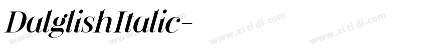 DalglishItalic字体转换