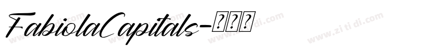 FabiolaCapitals字体转换