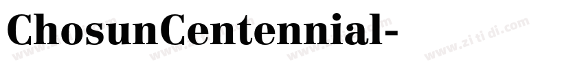 ChosunCentennial字体转换
