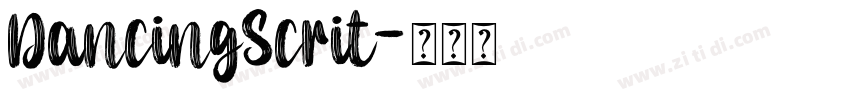 DancingScrit字体转换