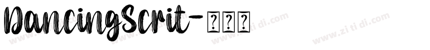 DancingScrit字体转换