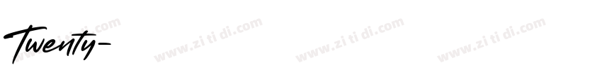 Twenty字体转换