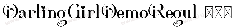 DarlingGirlDemoRegul字体转换 DarlingGirlDemoRegul字体转换