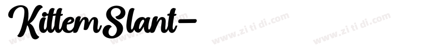 KittemSlant字体转换
