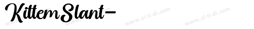 KittemSlant字体转换