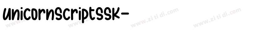 UnicornScriptSSK字体转换
