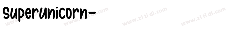 SuperUnicorn字体转换