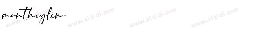 montheylin字体转换