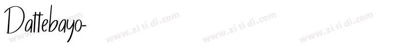 Dattebayo字体转换
