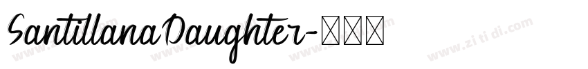 SantillanaDaughter字体转换