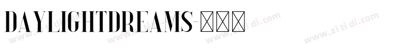 DaylightDreams字体转换