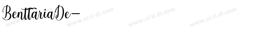 BenttariaDe字体转换