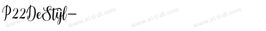 P22DeStijl字体转换