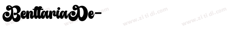 BenttariaDe字体转换