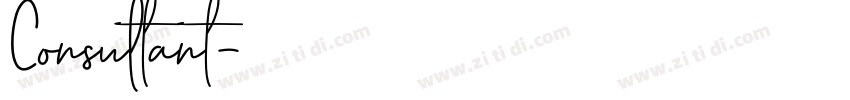 Consultant字体转换