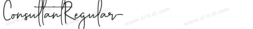 ConsultantRegular字体转换