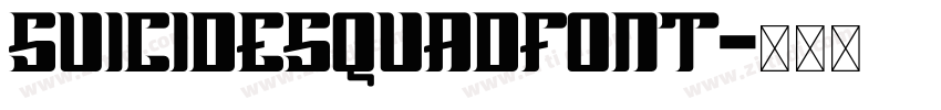 SuicideSquadFont字体转换