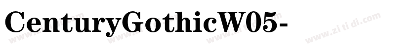 CenturyGothicW05字体转换