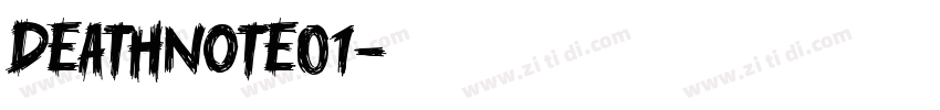 DeathNote01字体转换