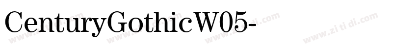 CenturyGothicW05字体转换